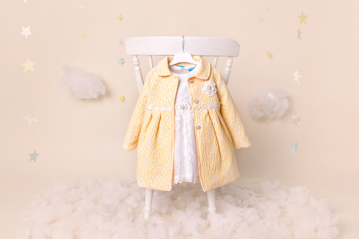 Ky Ky Kids Dress with Yellow Coat