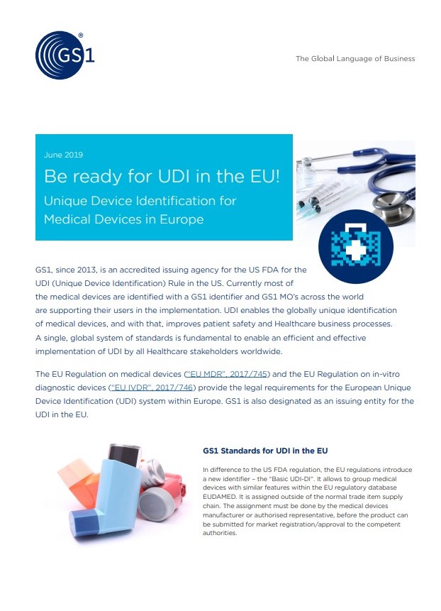 Be ready for UDI in the EU Be ready for UDI in the EU