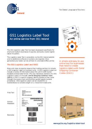 Logistics Label Tool Leaflet Cover
