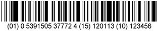 GS1 DataBar Expanded with Batch and Expiry