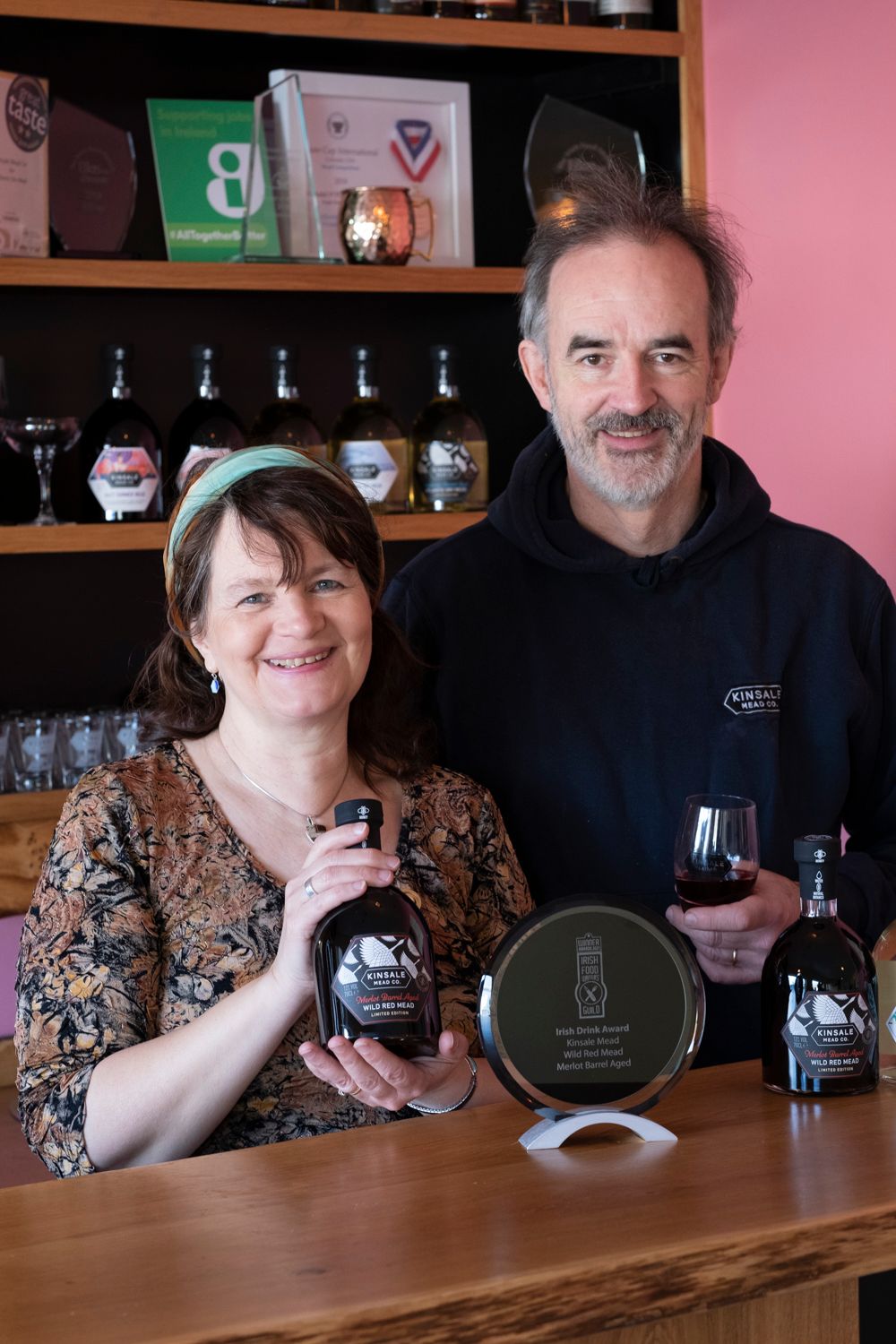 Kinsale Mead founders with their IFWG Award