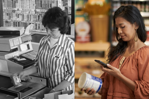 50th anniversary barcode scan then and now