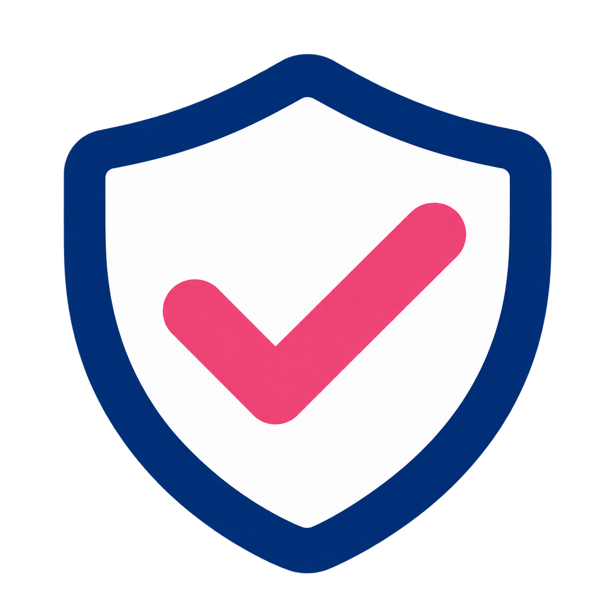 Standards Shield With Pink Checkmark
