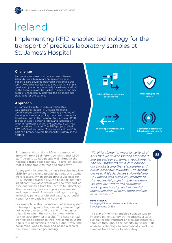 RFID Enabled Transport Of Precious Laboratory Samples At St. James's Hospital thumbnail