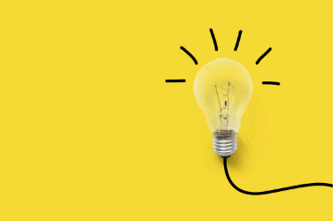 Yellow Idea Lightbulb